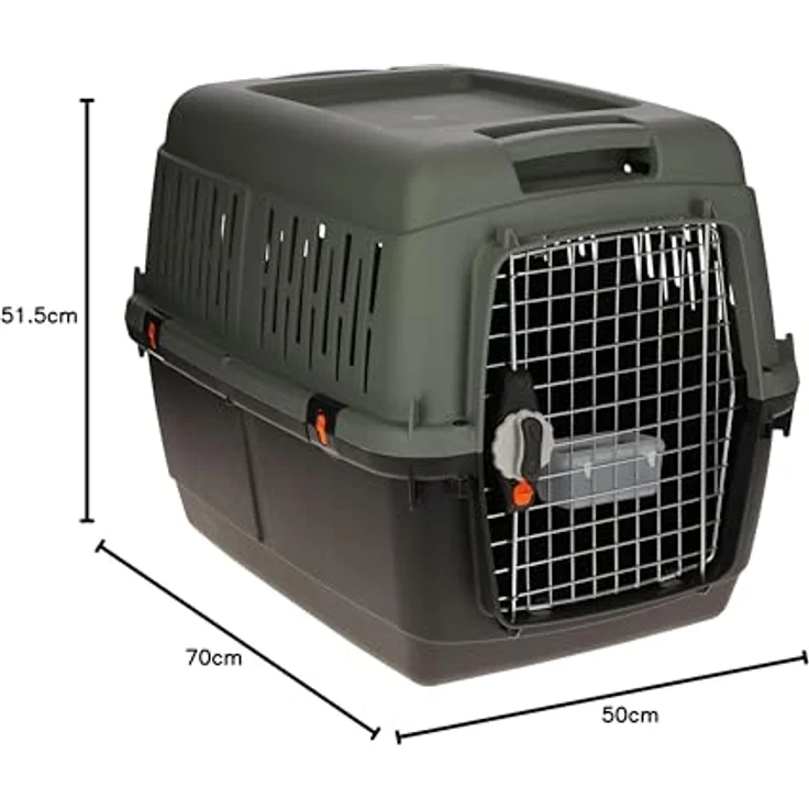 Kerbl Tiertransportbox Transportbox Eco 70 cm x 50 cm x 51,5 cm max 8 kg - 25 kg 80562, aus recyceltem Kunststoff – Bild 4