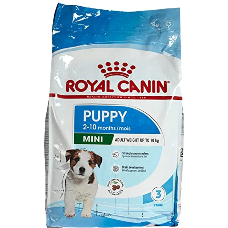ROYAL CANIN MINI Puppy Trockenfutter für Welpen kleiner Hunderassen, Alleinfuttermittel für bis zu 10 kg, 8 kg Verpackung – Bild 1