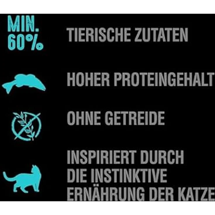 CRAVE Katzenfutter Trockenfutter Adult 1+ mit Lachs & Weißfisch, Alleinfuttermittel für ausgewachsene Katzen, 1 Beutel (750g) – Bild 3