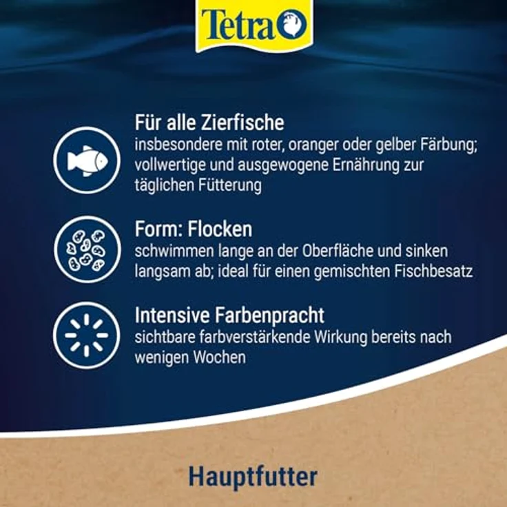 Tetra Rubin Flakes, Fischfutter in Flockenform mit natürlichen Farbverstärkern für intensive Farbenpracht, 250 ml Dose – Bild 4