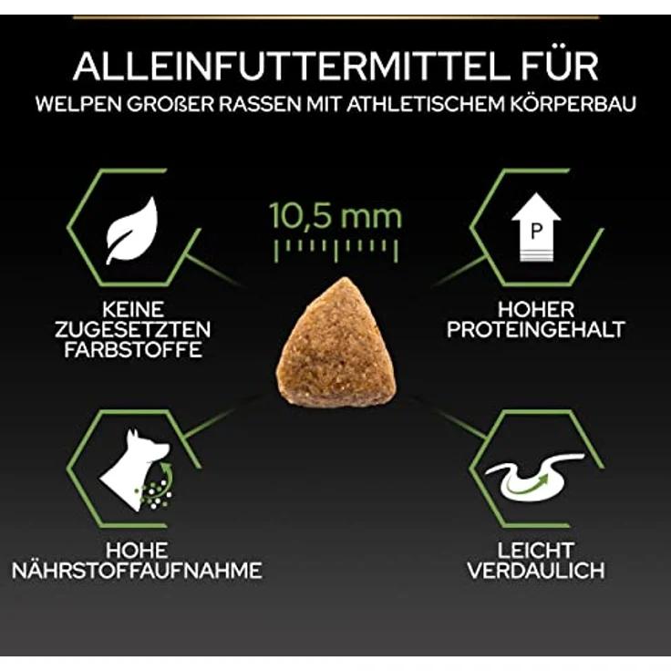 PRO PLAN Puppy Large Athletic Healthy Start Huhn, Hundefutter für Welpen großer Rassen, 12 kg – Bild 7