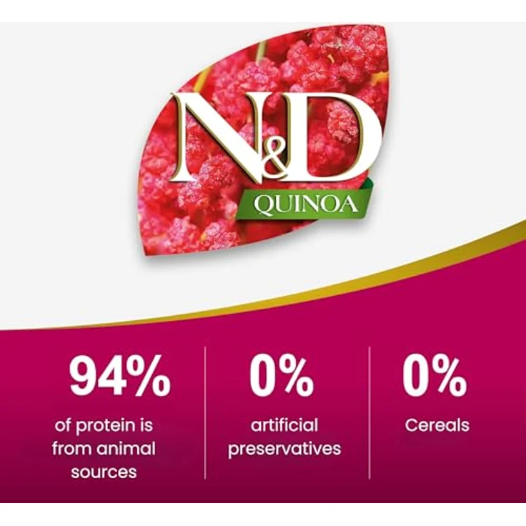 Farmina N&D Quinoa Pastete Katzenfutter, Nassfutter mit Hering und Kokosnuss, 80 g, ohne Mais, reich an Vitaminen und Antioxidantien – Bild 2