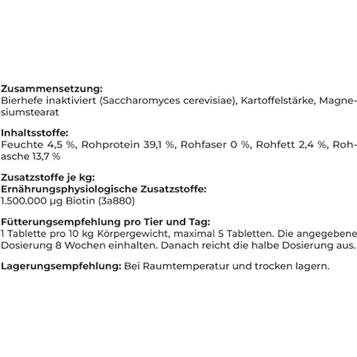 Canina Biotin Forte Tabletten, 200g für gesunde Haut und prachtvolles Fell bei empfindlicher Haut – Bild 3