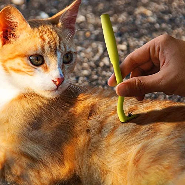 NatureAqua Zeckenzange, Zeckenentferner Set für Hund, Katze, Pferd & Menschen | 3 verschiedene Haken für alle Zecken-Größen | Schonende und schmerzarme Entfernung in Sekunden | Grün – Bild 4