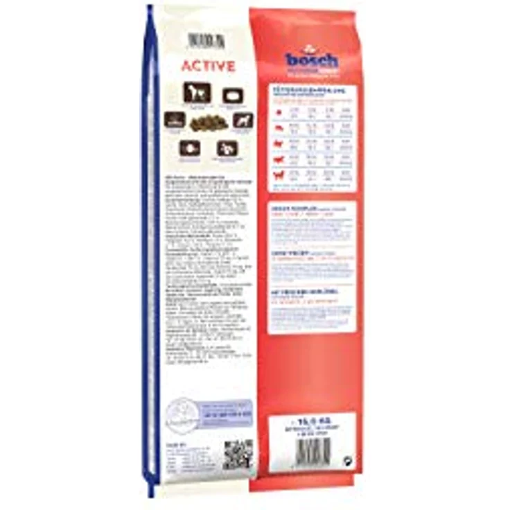 bosch HPC Active, Hundetrockenfutter für aktive Hunde, 1 x 15 kg, Geflügel, weizenfrei, zuckerfrei, mit L-Carnitin und Muschelextrakten – Bild 4