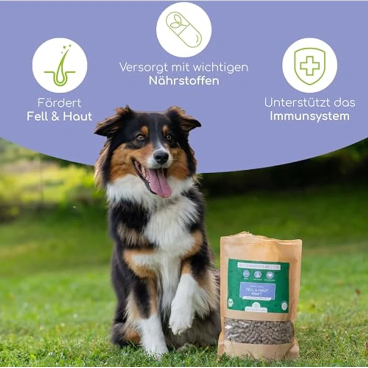 Wolfsbacher Bio Leinsamen Pellets, Fellwechsel Unterstützung für Hunde, Kaninchen und Pferde, reich an Omega-3, natürlich & rein – Bild 2