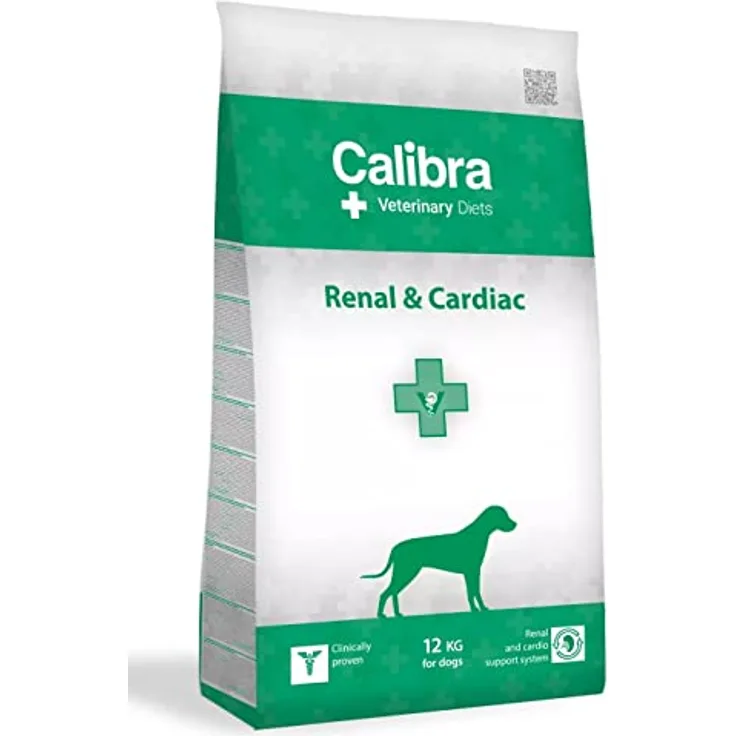 CALIBRA Vet Diet Dog Renal Cardiac, Trockenfutter für Hunde, 12 kg, Spezialdiät für Nieren- und Herzgesundheit