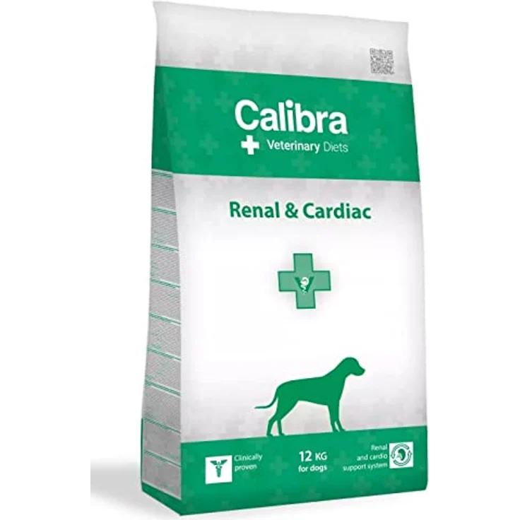 CALIBRA Vet Diet Dog Renal Cardiac, Trockenfutter für Hunde, 12 kg, Spezialdiät für Nieren- und Herzgesundheit – Bild 1