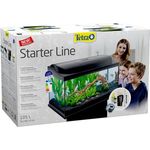 Tetra Aquarium-Komplettset LED Starter Line 105 L, stabiles Float-Glas mit automatischer Tag-Nacht Beleuchtung, schwarz