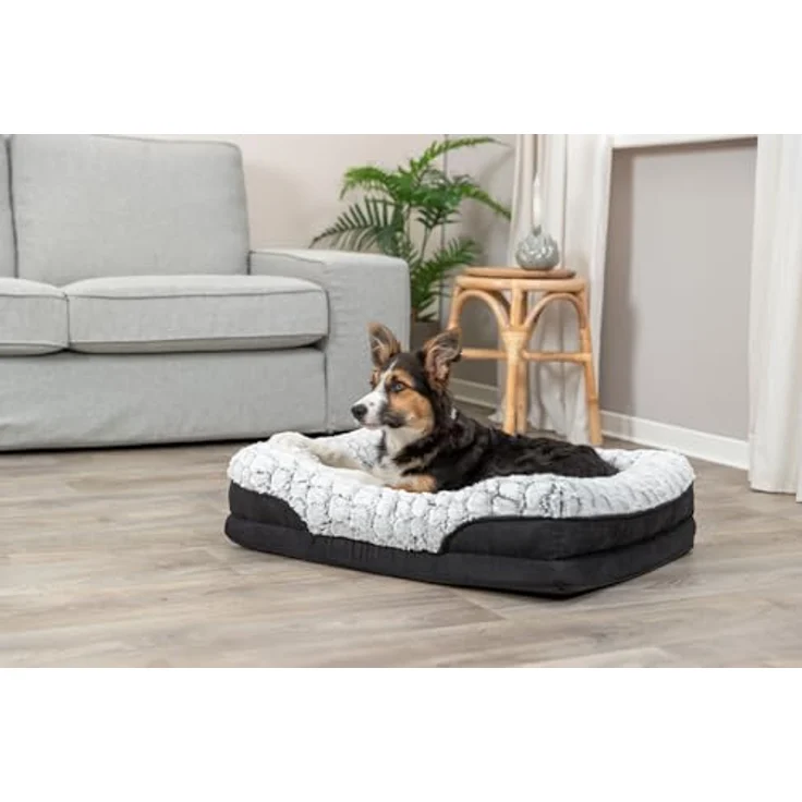 TRIXIE vital Lino Hundekorb eckig, Schwarz/Grau – Bild 8