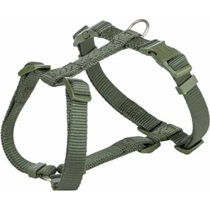 Trixie Premium Geschirr, S-M, 42-60 cm/15 mm, hundegerecht, olivgrün