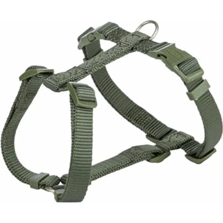 Trixie Premium Geschirr, S-M, 42-60 cm/15 mm, hundegerecht, olivgrün – Bild 1