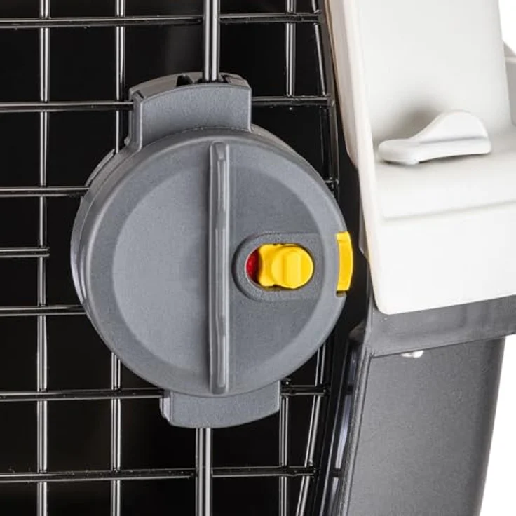 Ferplast Clipper 1, IATA-zugelassene Katzentransportbox und Hundetransportbox für kleine Hunde und Katzen bis 5 kg, robuste Hartschalen-Konstruktion mit Sicherheitsverschluss, 50 x 33 x 32 cm – Bild 3