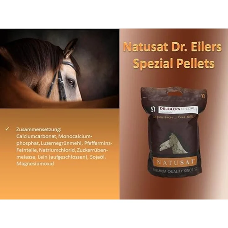 Natusat Dr. Eilers Spezial Pellets 10 kg, Stoffwechsel Mineralfutter für Pferde, für KPU und PSSM, hoher Zink- und B-Vitamin-Gehalt – Bild 4