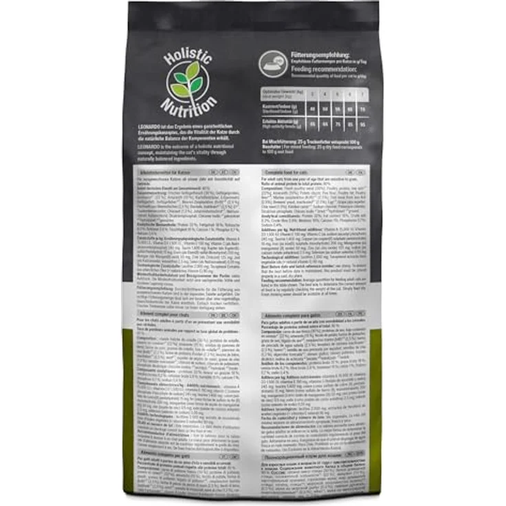 LEONARDO Katzenfutter Adult GF Poultry, getreidefreies Trockenfutter mit extra frischem Geflügel, 300g, Made in Germany – Bild 2