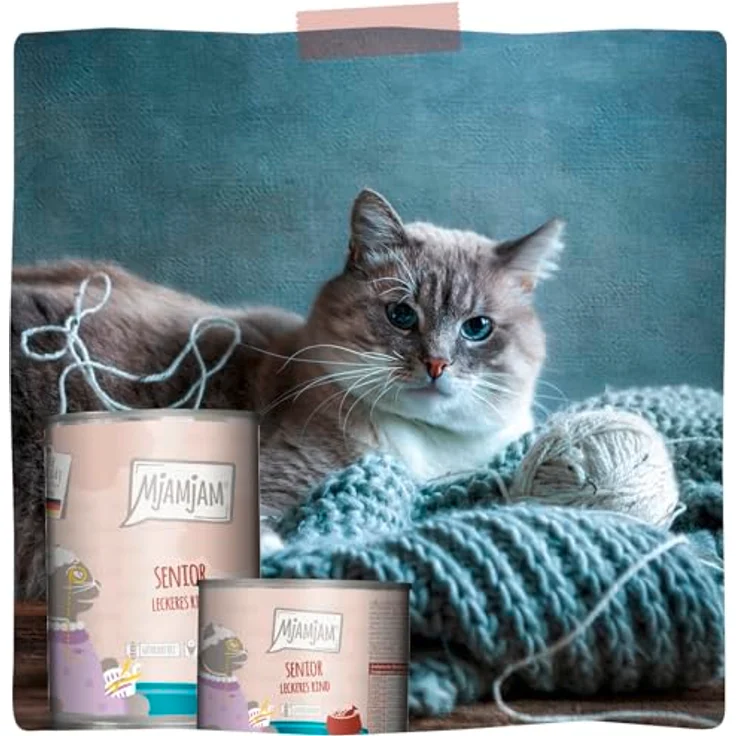 MjAMjAM Senior leckeres Rind, Nassfutter für Katzen, Monoprotein ohne Getreide, 6x400g – Bild 6