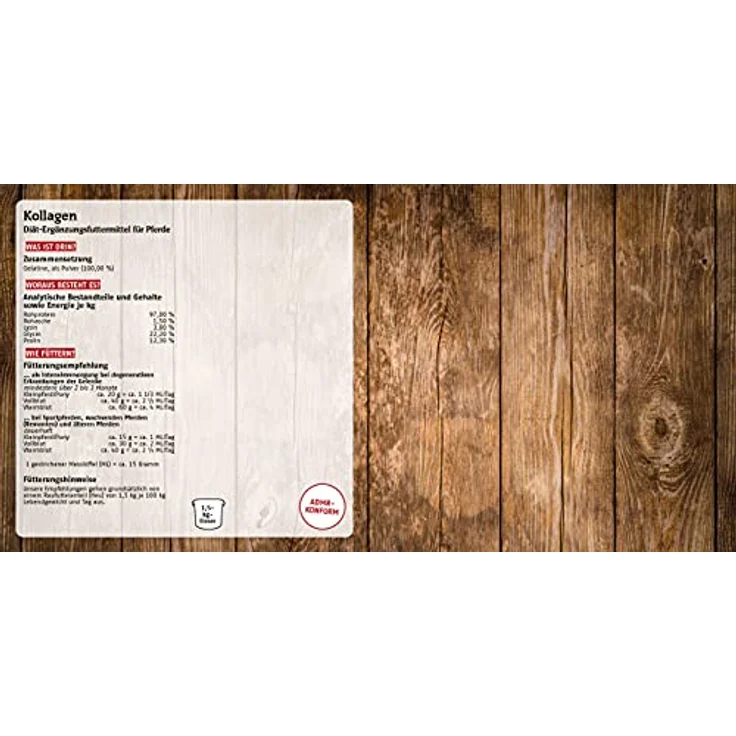 marstall Premium-Pferdefutter Kollagen, unterstützt Sehnen und Gelenke, 1.5 kg – Bild 2