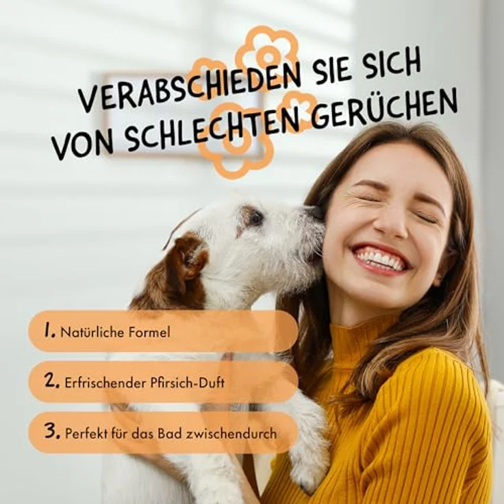 BELLY® Hundeparfüm, Duftspray mit fruchtigem Pfirsich, pH-neutral, 250ml für Hunde & Welpen – Bild 2
