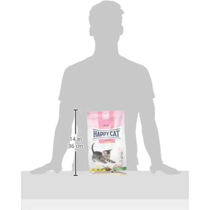 Happy Cat 70535 Young Kitten Land Geflügel, Katzen-Trockenfutter mit XS-Kroketten, 1,3 kg, für Katzen-Babys ab der 5. Lebenswoche, ohne künstliche Zusatzstoffe, Made in Germany – Bild 3