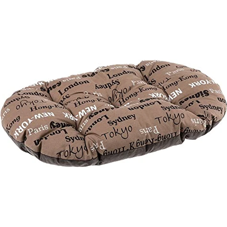 Ferplast Relax Hundekissen für mittelgroße Hunde und Katzen, waschbar, 78 x 50 CM, braun – Bild 5