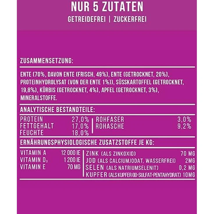 Tales&Tails getreidefreies Softfutter für Hunde, 70% Ente als einzige Proteinquelle, 4x 4kg, ohne Zucker und Zusätze – Bild 3