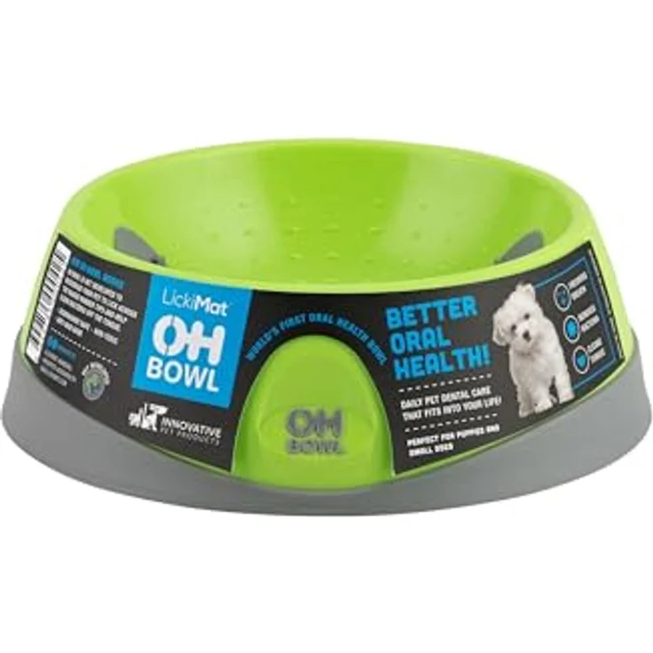LickiMat Futternapf Lickimat OH Bowl - Schlecknapf für Hunde - grün - Medium, spülmaschinenfest – Bild 5