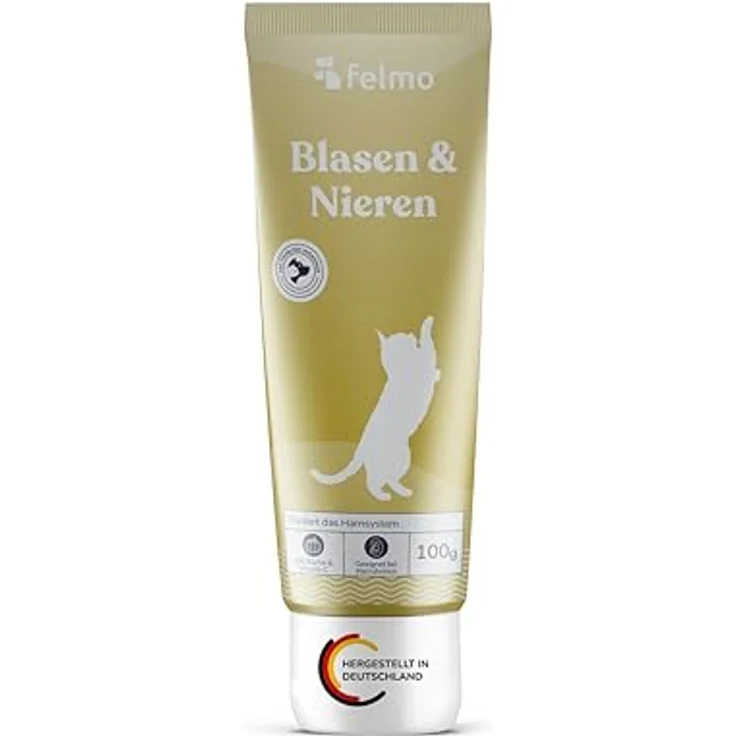 Felmo Blasen- & Nierenpaste für Katzen (100g), natürliche Unterstützung für Harnwege mit Kürbis und Vitamin C, zur Stärkung des Immun- und Harnsystems – Bild 1