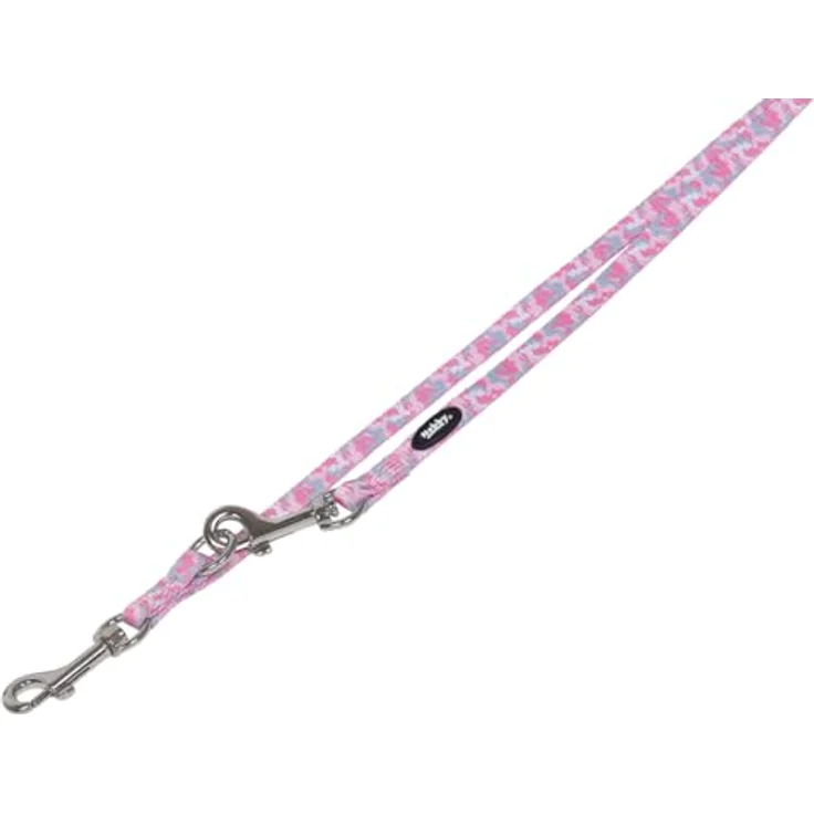 Nobby 80403-15 Führleine Camouflage rosa, robustes Nylon, 3-fach verstellbar, L: 200 cm, B: 10 mm – Bild 1