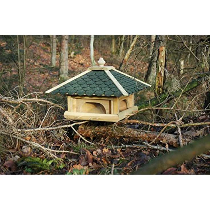 Luxus-Vogelhaus 98700e Großes XXL Vogelhaus aus Holz (Kiefer) für Garten, Balkon, mit 4 herausziehbaren Futterschubladen - XL Vogelhäuschen Vogelfutterhaus – Bild 7
