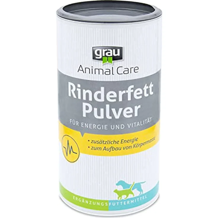 Grau Rinderfett-Pulver 400g, Ergänzungsfuttermittel für Hunde, appetitanregend – Bild 2
