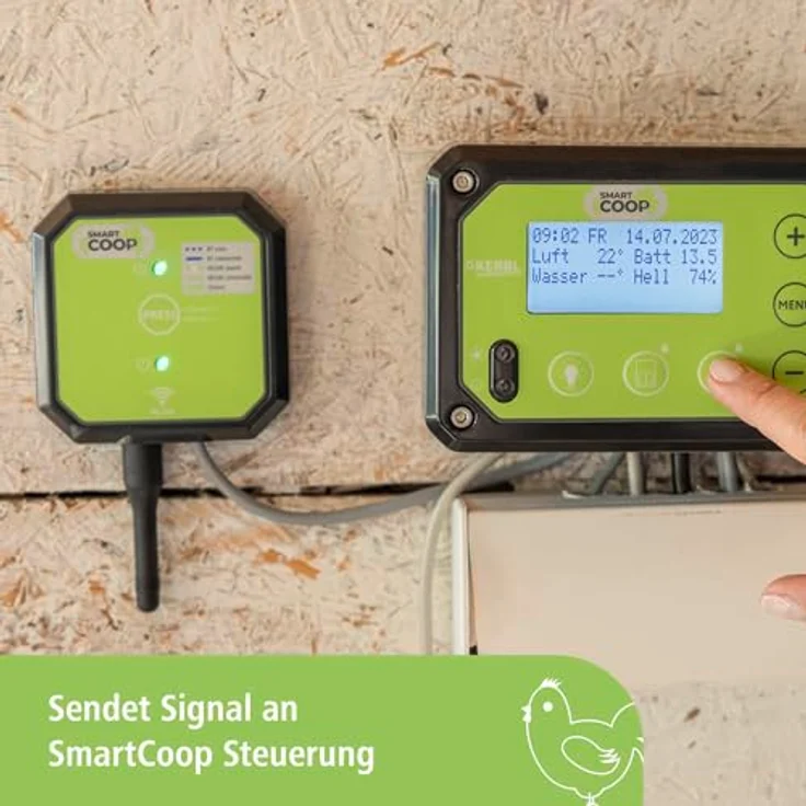 Kerbl Hobbyfarming SmartCoop Futterdosierer mit Füllstandssensor, automatisiert, Kunststoff, für Hühner, Made in Germany – Bild 5