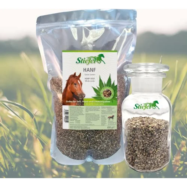 Stiefel Hanf, ganze Samen 650g, 100% naturbelassene Kräuter für Pferdefutter, ohne Zusatzstoffe – Bild 2