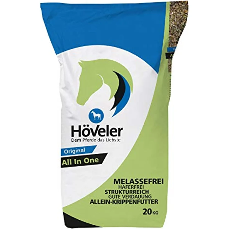 Höveler Original All In One, 20 kg Struktur-Faserfutter für Freizeit- und Robustpferde mit Apfeltrester und Bierhefe – Bild 2
