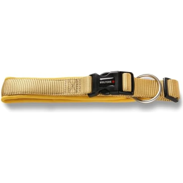 WOLTERS Halsband Professional Comfort, Hundehalsband in Curry gelb, Größe 40-45 cm x 30 mm