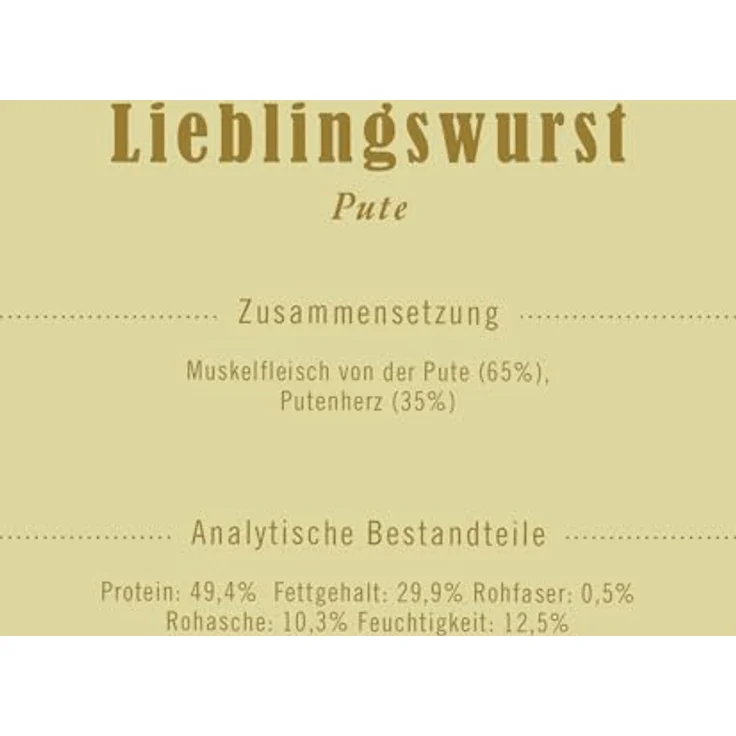 Terra Canis Lieblingswurst Pute, Hundefutter 170 g mit hohem Fleischanteil – Bild 2