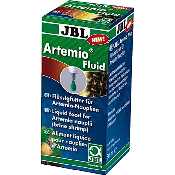 JBL ArtemioFluid, Flüssigfutter für Krebse, 50 ml, für die Aufzucht von Artemia mit homogenen Phytoplankton-Nährstoffen