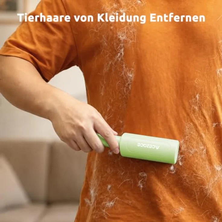 ACE2ACE Mini Fusselrolle, Wiederverwendbarer Tierhaarentferner für Kleidung, effektiv für Jacken und Möbel – Bild 4