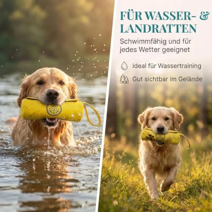 HUND IST KÖNIG Futterdummy für Hunde, Apportierbeutel mit 0,7L Volumen, wasserabweisend, inklusive Trainings-eBook für effektives Hundetraining – Bild 5