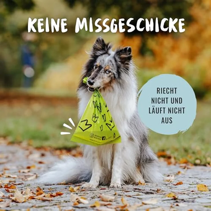 Rudelkönig Kotbeutel für Hunde, 270 Stück aus recyceltem Kunststoff, extra stark & auslaufsicher, inklusive gratis Beutelspender – Bild 4