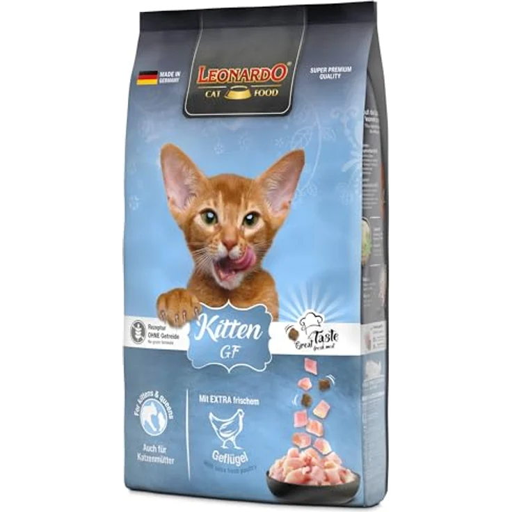 LEONARDO Kitten GF Katzenfutter, getreidefreies Trockenfutter mit frischem Geflügel für Kätzchen bis 1 Jahr, 7,5 kg – Bild 3