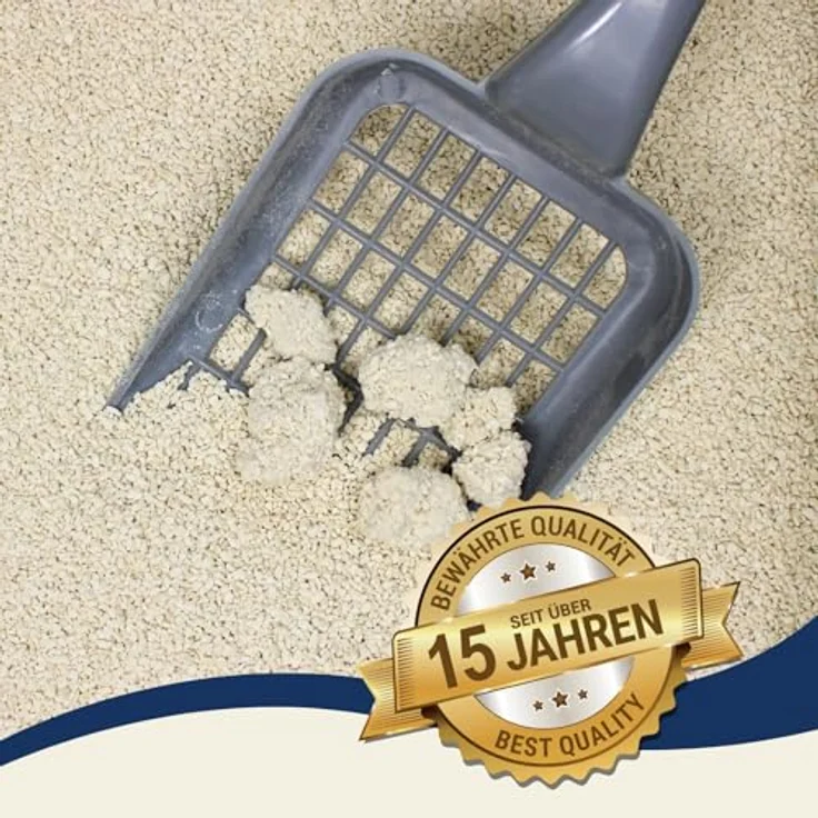 Lyra Pet® Tofu Katzenstreu, 7,5 kg, parfümfrei, klumpend, 300% Saugkraft, staubfrei, umweltfreundlich aus Erbsenprotein, ideal für empfindliche Katzen – Bild 3