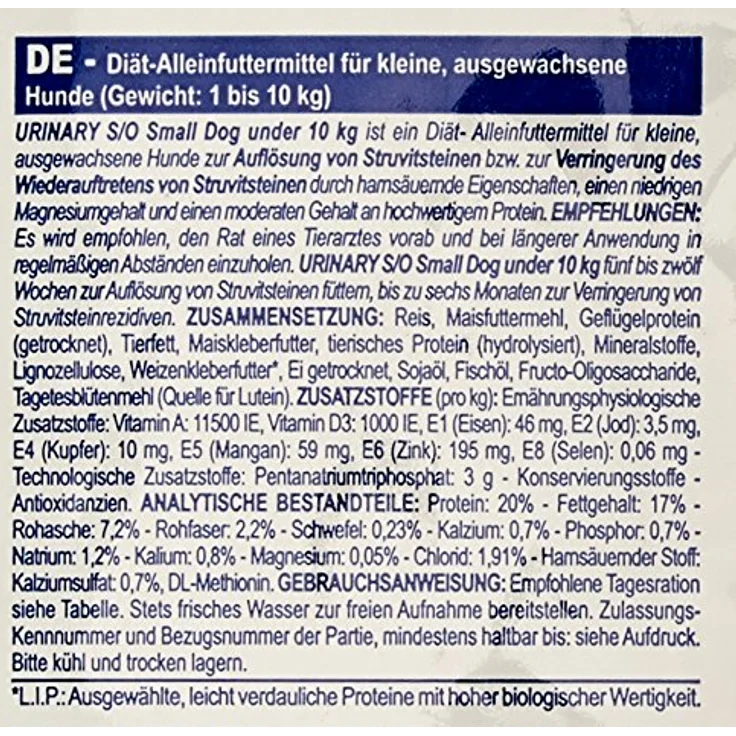Royal Canin Vet Diet Urinary S/O, Trockenfutter für kleine Hunde, 8 kg – Bild 5