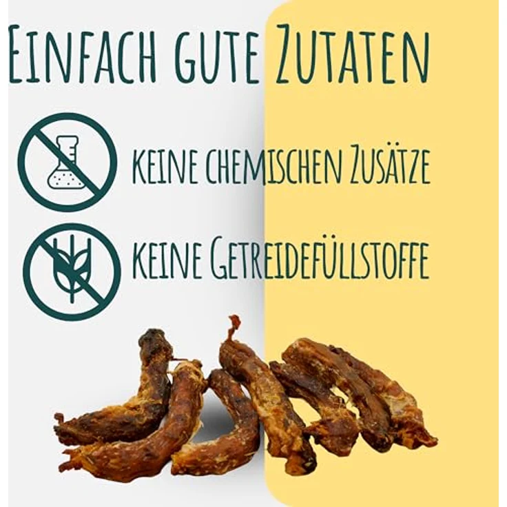 WuffSnacks Hühnerhälse getrocknet, 10 kg für Hunde, fettarm und proteinreich, natürlicher Kauartikel zur Zahnpflege, Gelenkunterstützung mit Chondroitin – Bild 3