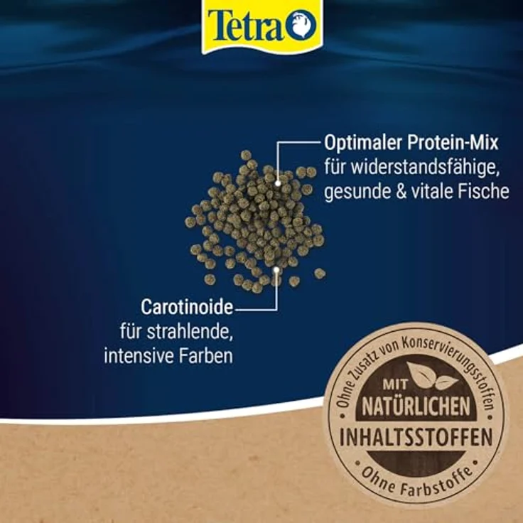 Tetra Goldfish Colour Sticks, Hauptfutter in Stick-Form für Goldfische, 250 ml Dose mit natürlichen Farbverstärkern – Bild 3