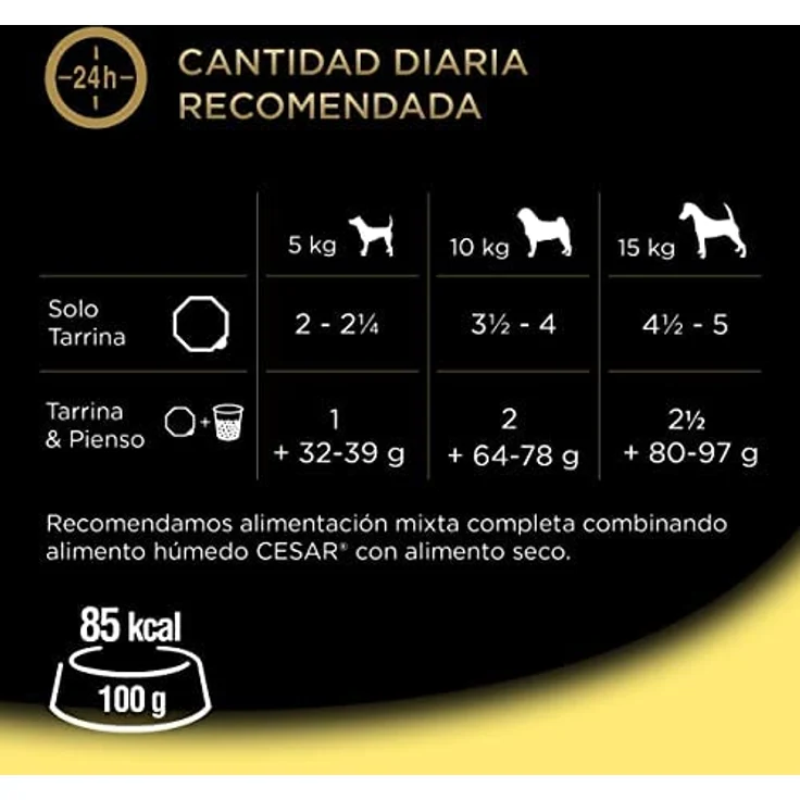 Cesar Senior 10+ Schale, 14 x 150 g, Hundefutter mit zartem Huhn und Reis in Gelee, speziell für Hunde ab 10 Jahren – Bild 4
