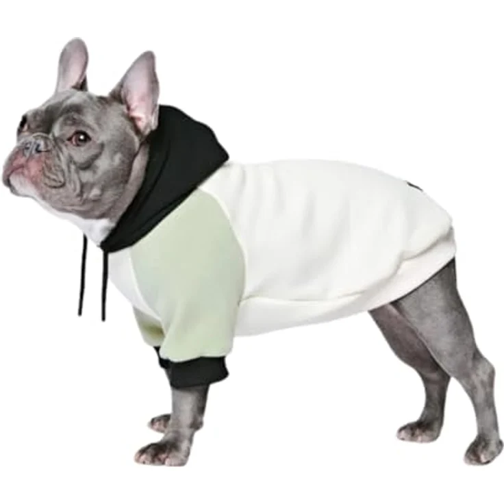 Spark Paws Hunde-Kapuzenpullover XL, Premium-Qualität mit beruhigendem Fleece-Innenfutter, Olive Cream, ideal für große Rassen – Bild 1