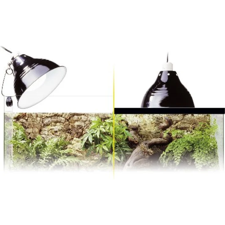 Exo Terra Glow Light, Klemmlampe mit UVB, hitzebeständige Keramikfassung und metallischem Reflektor – Bild 3