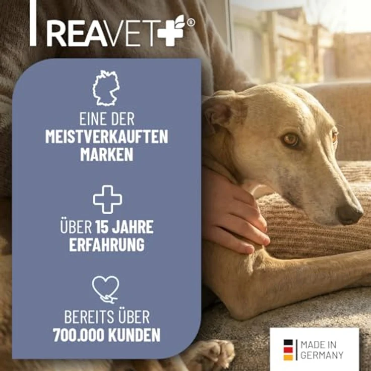 REAVET Relax Komplex Drops, Ergänzungsfuttermittel für Hunde zur Unterstützung von innerer Ruhe mit L-Tryptophan und Magnesium, 350g (140 Stk) – Bild 5