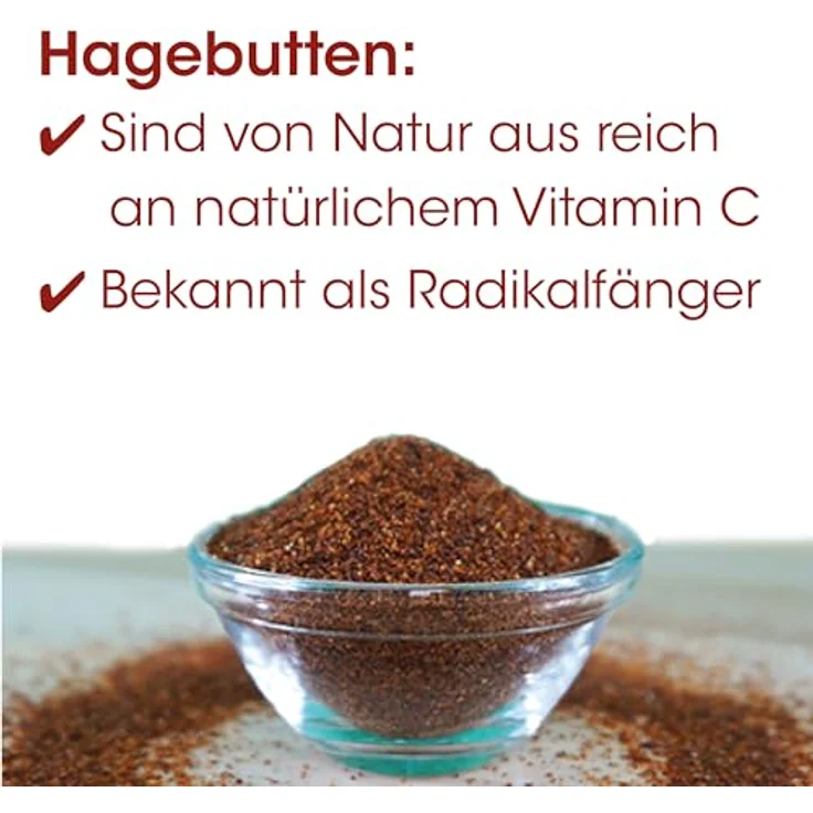 cdVet Fit-BARF Hagebuttenschalen fein, reich an Vitamin C und Pektinen, 500g – Bild 3
