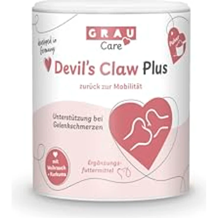 GRAU Devil's Claw Plus, Ergänzungsfuttermittel für Hunde mit Teufelskralle zur Unterstützung der Gelenke, 1 x 100g – Bild 1